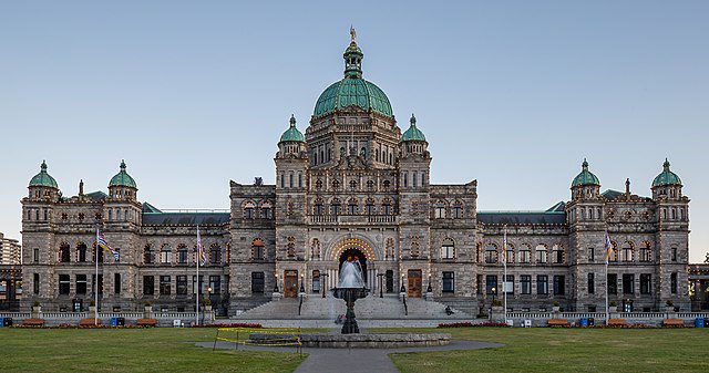 British Columbia Parliament Buildings in Victoria, British Columbia, Canada 01